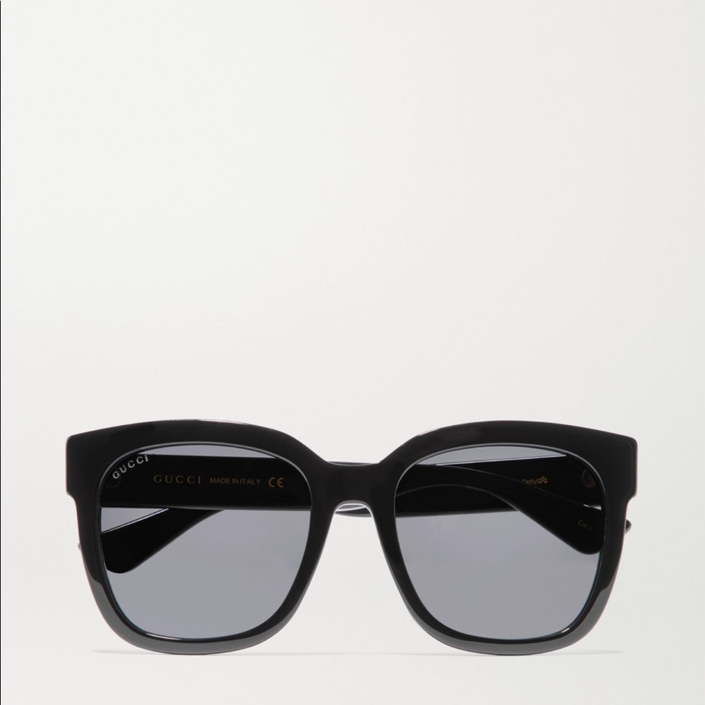BLACK SQUARE TINTED LENS AUTH GUCCI SUNGLASSES
